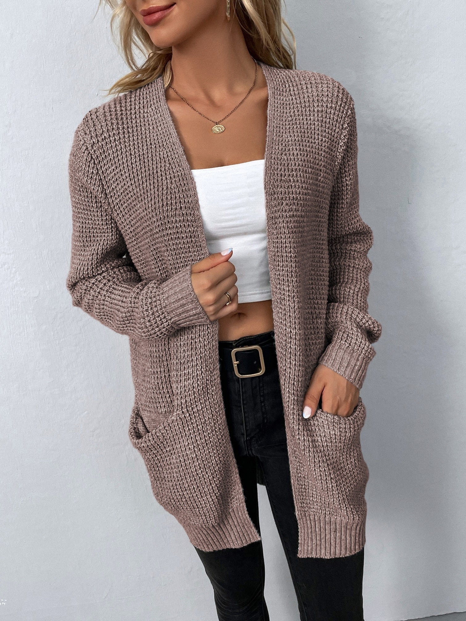 Melanie™ | Casual Cardigan med öppen front