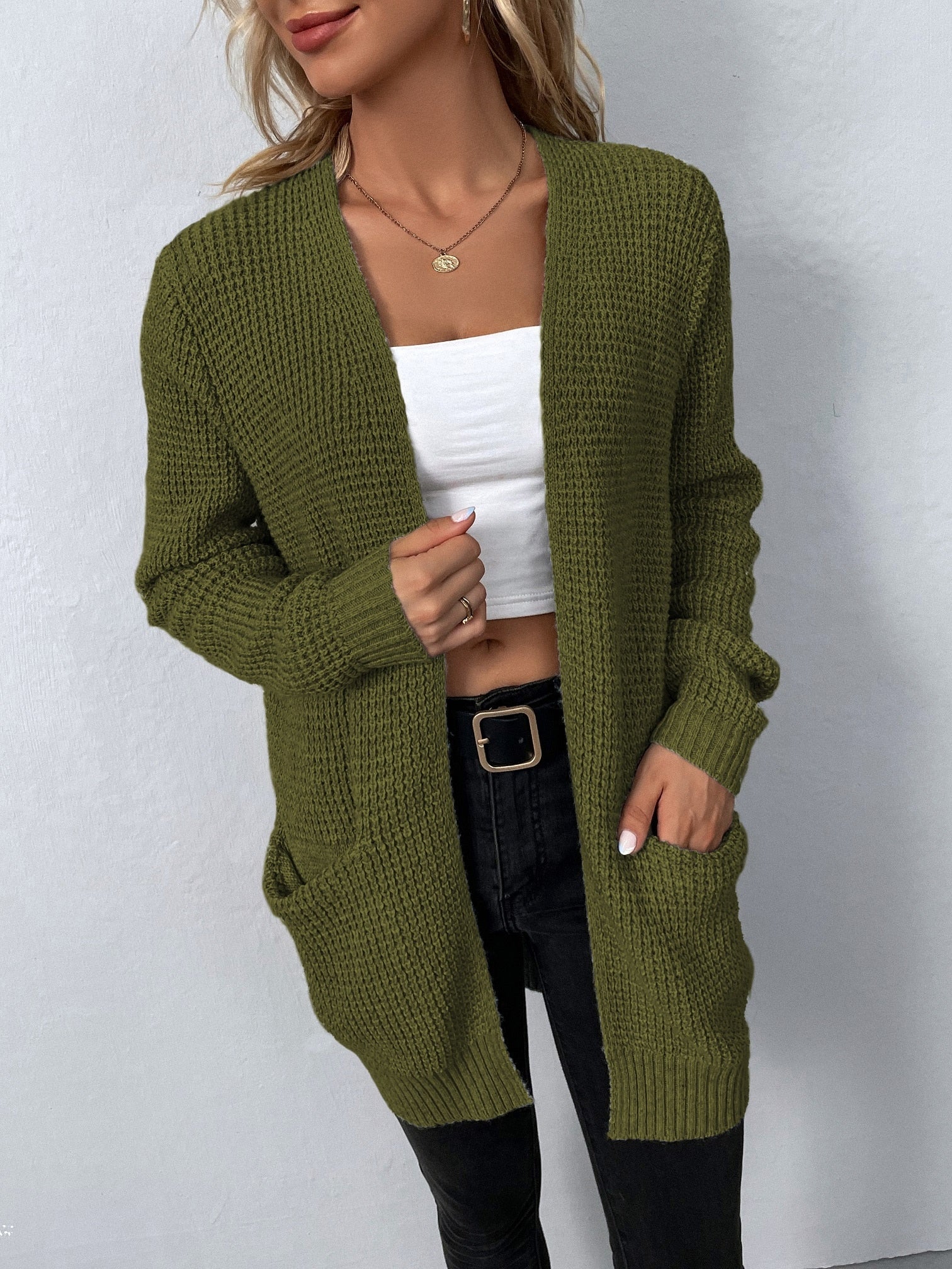 Melanie™ | Casual Cardigan med öppen front